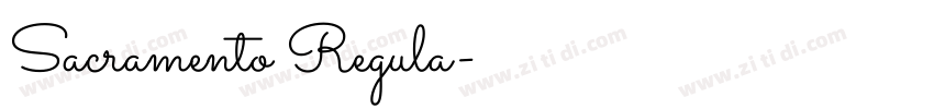 Sacramento Regula字体转换 Sacramento Regula字体转换